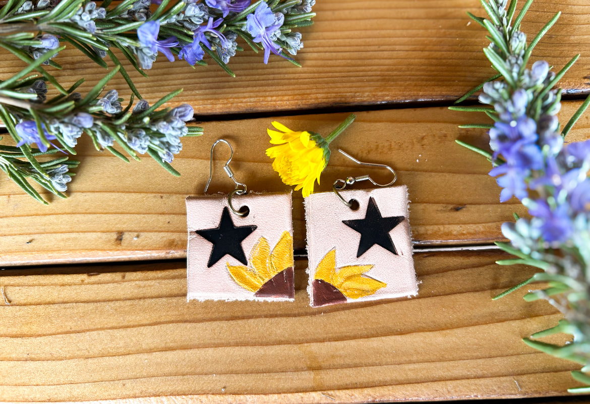 Handmade leather Earrings