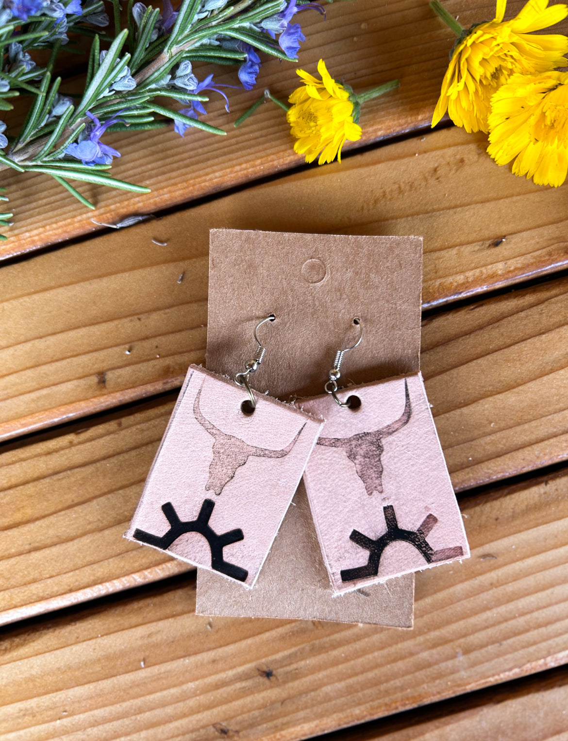Handmade leather Earrings